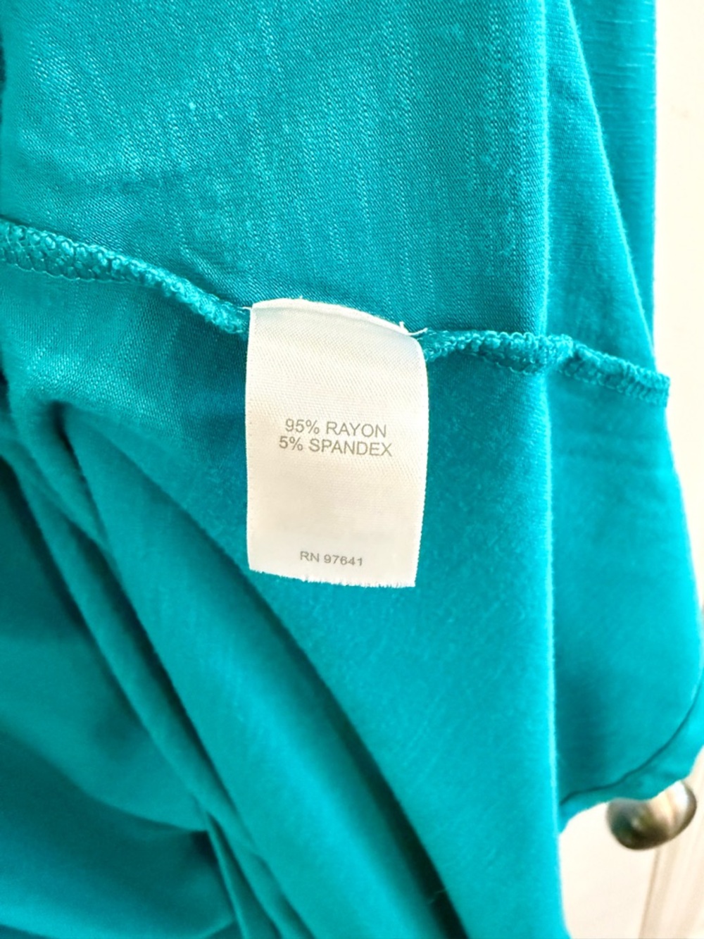 J. Jill Slub Knit Sleeveless Maxi Dress Teal Size L - Picture 7 of 8